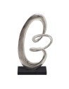 Figura Decorativa 24 x 10 x 42 cm Negro Plata | Tienda24 Tienda24.eu