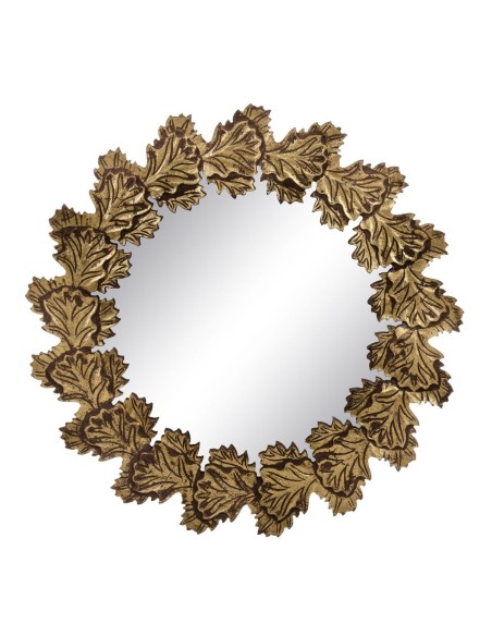 Wall mirror 79 x 3 x 79 cm Golden DMF | Tienda24 Tienda24.eu