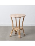 Side table 50 x 50 x 67 cm Natural Beige Rattan | Tienda24 Tienda24.eu