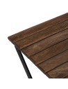 Beistelltisch 70 x 70 x 76 cm natürlich Schwarz Holz Eisen | Tienda24 Tienda24.eu