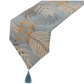 Table Runner Alexandra House Living Blue Golden 30 x 180 cm by Alexandra House Living, Table Runners - Ref: D1625902, Price: ...