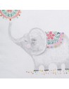 Cojín Infantil Elefante 45 x 45 cm 100 % algodón | Tienda24 Tienda24.eu