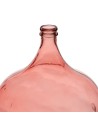 Decorative container 36,5 x 36,5 x 56 cm Pink recycled glass | Tienda24 Tienda24.eu