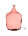 Decorative container 36,5 x 36,5 x 56 cm Pink recycled glass | Tienda24 Tienda24.eu