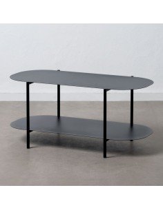 Tables set Romimex Black Natural MDF Wood 2 Pieces | Tienda24 Tienda24.eu