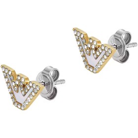 Boucles d´oreilles Femme Emporio Armani EAGLE LOGO Acier inoxydable de Emporio Armani, Boucles d'oreilles - Réf : S7293980, P...