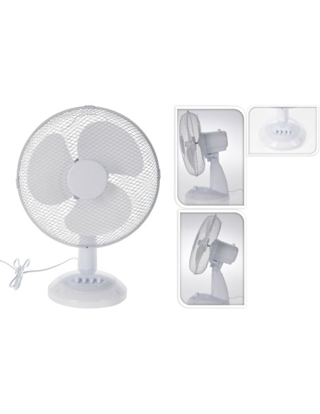 Ventilador de Sobremesa Excellent Electrics EL9000160 Blanco | Tienda24 Tienda24.eu