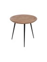 Jeu de 3 tables Bois Métal Fer Bois d'acacia 50 x 50 x 45 cm | Tienda24 Tienda24.eu