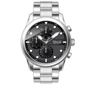 Montre Homme Stroili 1683278 Noir Argenté de Stroili, Montres bracelet - Réf : S7294168, Prix : 137,09 €, Remise : %