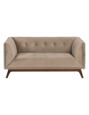 Sofa 156 x 81 x 72 cm Champagner synthetische Stoffe Holz Samt | Tienda24 Tienda24.eu