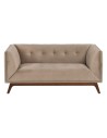 Sofa 156 x 81 x 72 cm Champagner synthetische Stoffe Holz Samt | Tienda24 Tienda24.eu