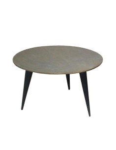 Mesa de Centro Alexandra House Living Castanho Metal Madeira de abeto Madeira MDF 78 x 53 x 78 cm | Tienda24 Tienda24.eu