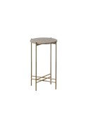 Side table 32 x 32 x 54,5 cm Brown Marble Iron | Tienda24 Tienda24.eu