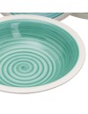 Tableware 18 Pieces Blue Green 1 cm Stoneware | Tienda24 Tienda24.eu