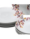 Tableware 18 Pieces Sheets Porcelain 1 cm | Tienda24 Tienda24.eu