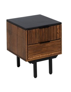 Nightstand Alexandra House Living Grey 36 x 56 x 50 cm | Tienda24 Tienda24.eu