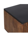 Mueble de TV ABNER Marrón Negro Hierro Madera de mango 140 x 40 x 50 cm | Tienda24 Tienda24.eu