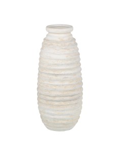 Vase Crème Céramique Moderne Sable 26 x 26 x 100 cm | Tienda24 Tienda24.eu