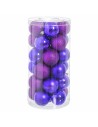 Boules de Noël Violet Plastique Paillettes 6 x 6 x 6 cm (30 Unités) | Tienda24 Tienda24.eu