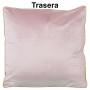 Cushion Alexandra House Living Pink Golden Velvet Textile 45 x 45 cm by Alexandra House Living, Cushions - Ref: D1626009, Pri...