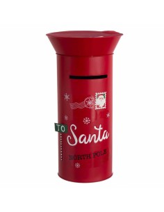 Decorazione Natalizia Rosso Metallo Cassetta della posta 41,5 x 41,5 x 78 cm da BigBuy Christmas, Natale - Ref: S8803542, Pre...