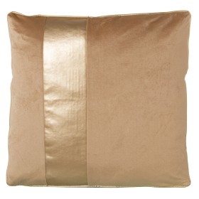 Cushion Alexandra House Living Golden Velvet Textile 45 x 45 cm by Alexandra House Living, Cushions - Ref: D1626015, Price: 2...