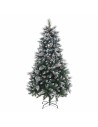 Christmas Tree White Red Green PVC Metal Polyethylene Snowfall 210 cm | Tienda24 Tienda24.eu