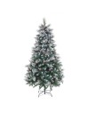 Weihnachtsbaum Weiß Rot grün PVC Metall Polyäthylen Verschneit 210 cm | Tienda24 Tienda24.eu