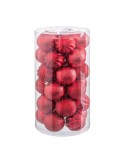 Palle di Natale Rosso Plastica 6 x 6 x 6 cm (30 Unità) da BigBuy Christmas, Natale - Ref: S8803603, Precio: €13.56, Descuento: %