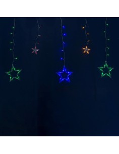 LED Curtain Lights Warm light Stars | Tienda24 Tienda24.eu