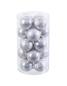 Palle di Natale Argentato Plastica 6 x 6 x 6 cm (20 Unità) da BigBuy Christmas, Natale - Ref: S8803717, Precio: 6,91 €, Descu...