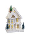 Décorations de Noël Blanc Bois Maison 23 x 14 x 32 cm | Tienda24 Tienda24.eu