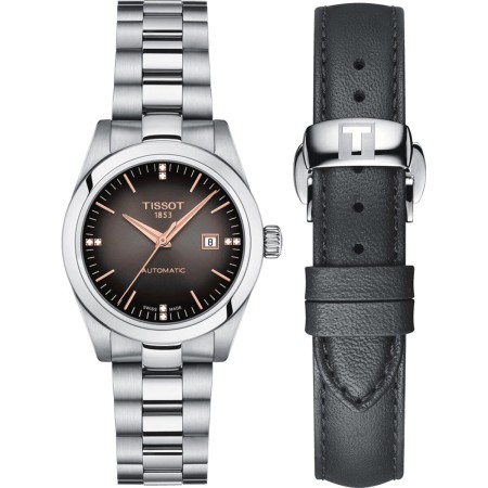 Relógio masculino Tissot T-MY LADY AUTOMATIC W-DIAMONDS Preto Prateado de Tissot, Relógios com braselete - Ref: S7295994, Pre...