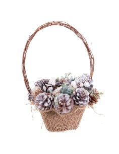 Decorazione Natalizia Multicolore Rattan Plastica Foam Ananas Cestino 21 x 21 x 30 cm da BigBuy Christmas, Natale - Ref: S880...