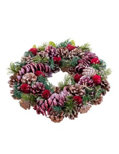 Christmas bauble Multicolour Natural Wood Fabric 18 x 6 x 16 cm | Tienda24 Tienda24.eu