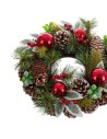 Advent wreathe Red Green Multicolour Plastic Foam Pineapples 30 x 30 cm | Tienda24 Tienda24.eu