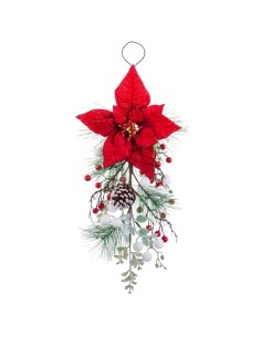 Christmas bauble White Red Plastic Fabric 18 x 10 x 53 cm | Tienda24 Tienda24.eu