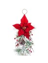 Door Hanger Christmas Red Multicolour Plastic Fabric Pineapples 60 cm | Tienda24 Tienda24.eu