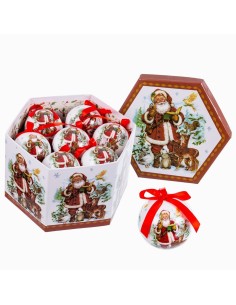 Christmas bauble Scene 11,5 x 9,5 x 14 cm Church | Tienda24 Tienda24.eu