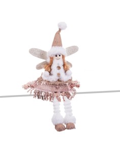 Figura Decorativa Gorro de Papá Noel Espumillón Blanco Rojo Polipropileno PET 17 x 23 x 9,5 cm (12 Unidades) | Tienda24 Tienda24.eu