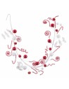 Christmas garland White Red Plastic Foam 125 cm | Tienda24 Tienda24.eu