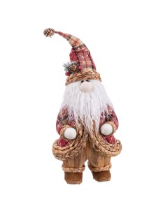 Deko-Figur Weihnachts-Rentier Rot Grau Polyester 13 x 65 x 18 cm (4 Stück) | Tienda24 Tienda24.eu