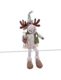 Christmas bauble Multicolour Sand Fabric Reindeer 18 x 11 x 60 cm | Tienda24 Tienda24.eu