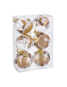 Boules de Noël Violet Plastique Paillettes 6 x 6 x 6 cm (30 Unités) | Tienda24 Tienda24.eu