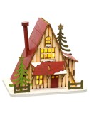 Christmas bauble Multicolour Wood House 14 x 9,3 x 14 cm | Tienda24 Tienda24.eu