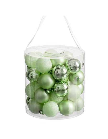 Boules de Noël Vert 5 x 5 x 5 cm (40 Unités) | Tienda24 Tienda24.eu