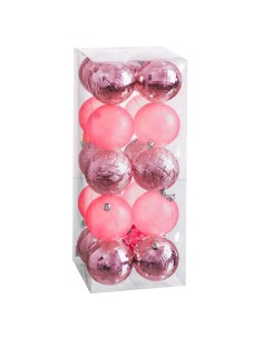 Set of Christmas balls Orange Plastic 4 x 5 x 4 cm (12 Units) | Tienda24 Tienda24.eu