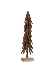 Árbol de Navidad Decoris Nevado Multicolor Ratán 80 cm (3 Unidades) | Tienda24 Tienda24.eu