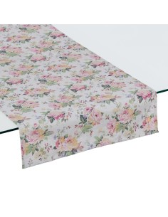 Runner da Tavolo Fiori Cotone 50 x 150 cm da BigBuy Home, Runner - Ref: S8804270, Precio: €17.67, Descuento: %