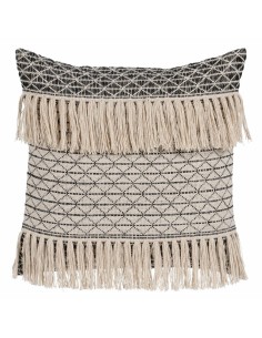 Cuscino Cotone Nero Beige 45 x 45 cm da BigBuy Home, Cuscini decorativi - Ref: S8804340, Precio: 20,64 €, Descuento: %